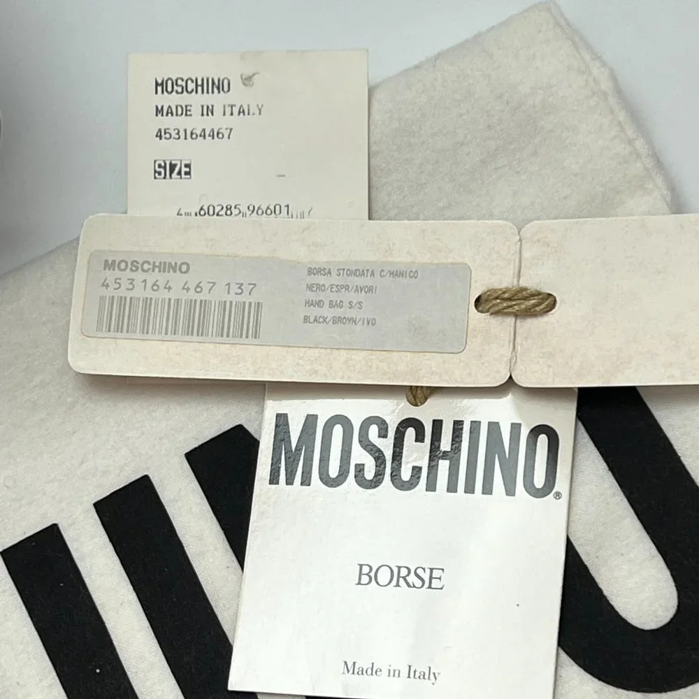 ❤️MOSCHINO❤️ Redwall Tricolor Polished Leather Bag - Picture 16 of 16